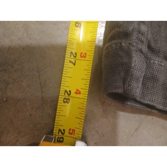 American Giant Pants Mens 32X28 (Tag 34x30) Gray Roughneck Canvas Slim USA - Picture 8 of 8